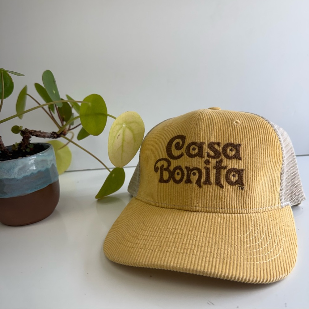 Casa Bonita Corduroy  Snapback Rope Hat Retro 70s Americana NEW